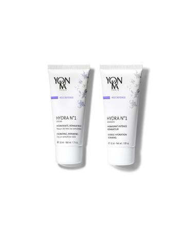 Yonka Yon-Ka Hyaluronic Intense Hydration Plumped Skin - Hydra N 1 Cream 50ml (Hydration Anti-Wrinkle) + Hydra N 1 Mask 50ml (Repairing Regenerating Anti-Aging)
