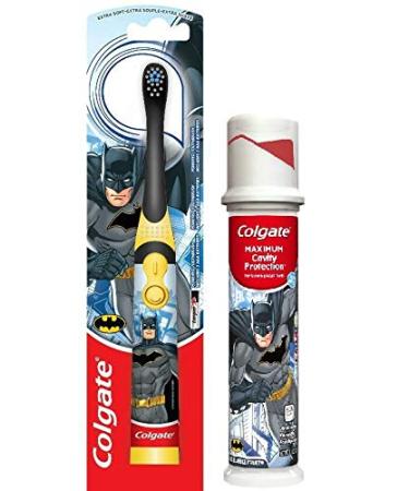 BCE Trends Batman Electric Toothbrush and Fluoride Toothpaste Set for Kids (Black)