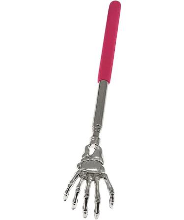 Trixes Pink Back Scratcher - Extendable Telescopic Stainless Steel Hand - Body Massage & Head Scratch Device - Funny Cool Gadget for Relaxation - Buy Online on GoSupps.com