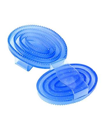 START Gell glitter soft comb for combing the horse's coat and hair (blue)