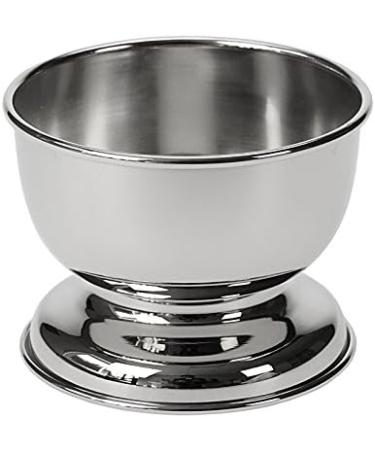 Aurawerk Shaving Bowl - Metal Shaving Pot for Foam & Soap | Wet Shaving Essential | Silver Finish - Buy Online on GoSupps.com
