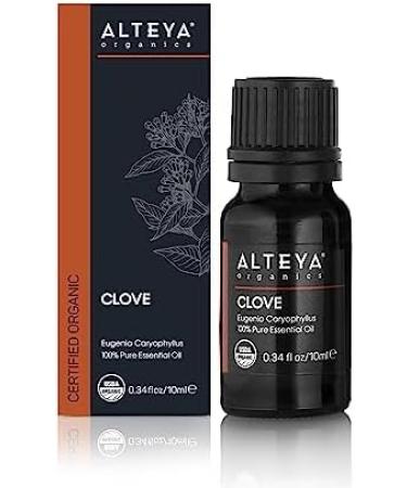 Alteya Organic Clove Oil (Eugenia Caryophyllus) 10ml - 100% USDA Certified Organic Therapeutic Grade Clove Essential Oil for Skin Hair & Oral Care - Buy Online on GoSupps.com