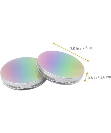 Healeved 2pcs Box Powder Box Empty Loose Powder Case Powder Compact Case Loose Powder Mirror Case Plastic - Buy Online on GoSupps.com