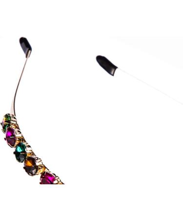 Crystal Rhinestone Headbands Sparkle Silver Diamond Headband Vintage Princess Party Headpiece for Birthday Wedding Bridal Tiara Daily Wear (crystalColorA3) - Buy Online on GoSupps.com