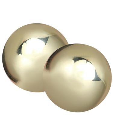 Yardwe 1 pair of meditation balls Massage balls older Baoding balls Muscle massage ball Small hand rolling balls lacross massage roller body massage ball handball The ball roll brass outside