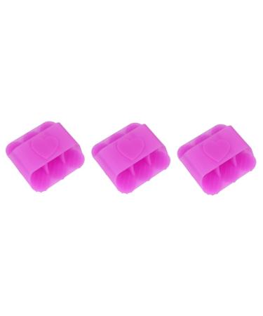 Beavorty 3st massage brush made of silicone scalp massager peeling-waschlops Stylist apron hairbrush head-head skin massage devices face to clean and peeling body violet tub