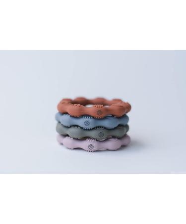 Boppabug Silicone Teething Ring - Minimalist Sensory Toy for Babies | Safe Teething Bracelet (Pebble) - Buy Online on GoSupps.com