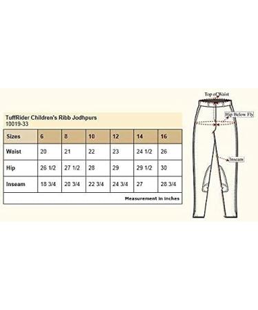 TuffRider Kid's Ribb Jods 12 Light Tan - Stylish and Durable Riding Pants for Children - Buy Online on GoSupps.com