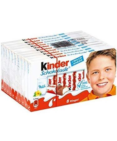 Kinder Kinder Pack of 8 milk chocolate and cocoa bars - 100g/bar