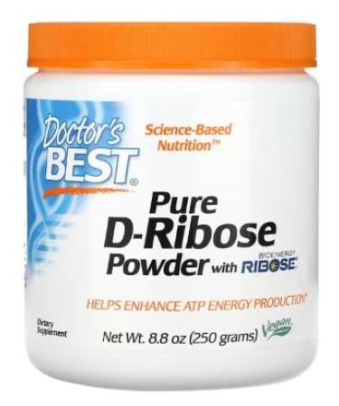 Doctor's Best D-Ribose Powder - 250g | Natural Energy | Cardiovascular Support