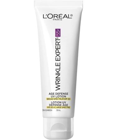 L'Oreal Paris Anti-Aging SPF 30 Lotion 55+ Day Skincare Wrinkle Expert UV Lotion With Calcium to reduce the Look of Wrinkles 50mL 55+ Day Cream SPF 30 - 50mL - Buy Online on GoSupps.com