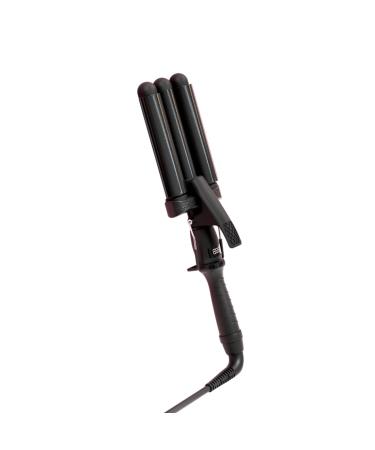 Mermade Hair | 1.25" Original Pro Waver | Three Barrel Curling Iron for Beach Waves 32mm Black