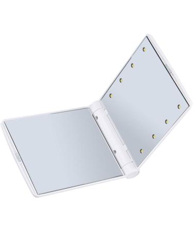 Portable Mirror Makeup Vanity Mirror Folding Comestic Mirror Double-sided Makeup Mirror Compact Led Mirror Mini Mirror Small Mirror Double Sided White - Buy Online on GoSupps.com