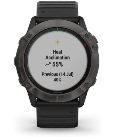 Buy Garmin Fenix 6X Solar Titanium DLC Black/Grey | International Shipping Available - Buy Online on GoSupps.com