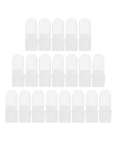 Housoutil 30pcs Nail Case Nail Tool Nail Varnish Tip Nail Tip Protector Polish Varnish Protector Nail Art Tools Nail Polish Protections Skin Care Tools White Plastic Manicure Protective Case 4x2cm White