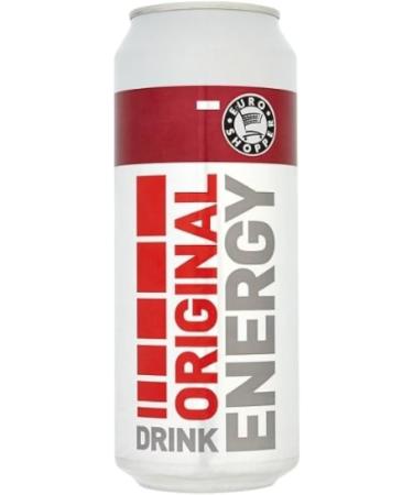 Euro Shopper Original Energy Drink 500ml (Pack of 12) | Boost Your Energy with Refreshing Flavor | Instant Boost | Ideal for Active Lifestyles - Buy Online on GoSupps.com