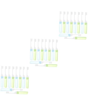 ULTECHNOVO Manual Toothbrush 30 Pcs Portable Toothbrush Cleaning Brush Clean Suitcase PP Travel Portable