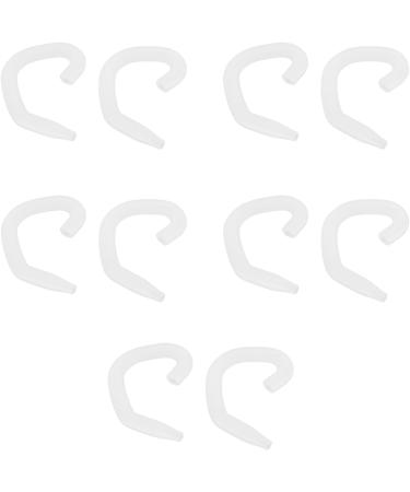 Ear Protector Hook Flexible Comfortable Ear Hook Washable Easy To Wear Silicone 10 Pcs for Kids(Transparent White) - Buy Online on GoSupps.com
