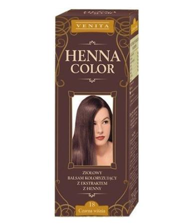 Henna Color 18 Black Cherry Hair Balm Hair Color Color Effect Natural Hair Dye Henne Eco