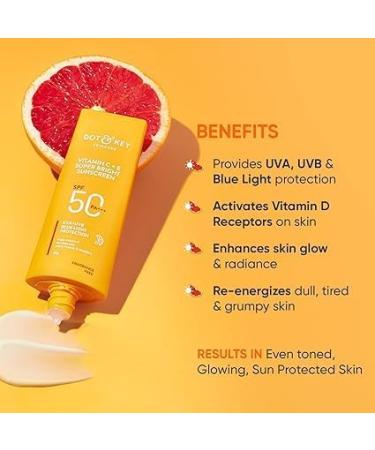 Dot & Key Vitamin C + E Super Bright Sun Protection SPF 50 | Water Light UVA/UVB - Buy Online on GoSupps.com