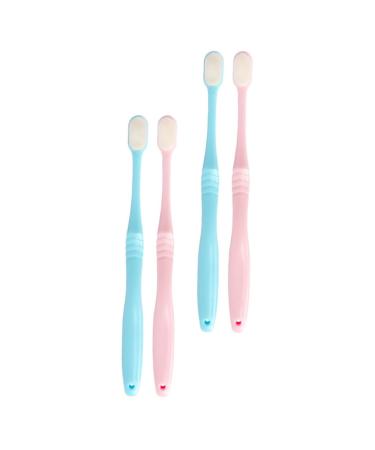 Frcolor 4 pieces wangan hair toothbrush ultra -like toothbrush children's toothbrush children toothbrush tooth hygiene oral hygiene toothbrushes bursten toothbrush japanese style man