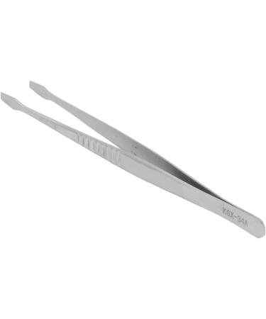 Flat Tweezers for PCB Soldering & Arc Welding | Alloyed Steel Long Handle Straight & Curved Design - Buy Online on GoSupps.com