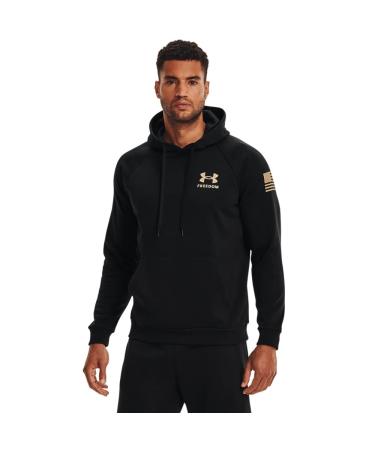 Under Armour Men's New Freedom Flag Hoodie Black (002)/None Large