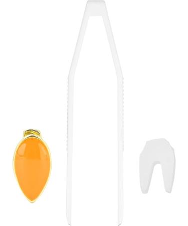 Hip Hop Teeth Single Removable Mouth Teeth Halloween Dentures Ornaments Accessories Teeth (Orange) - Buy Online on GoSupps.com