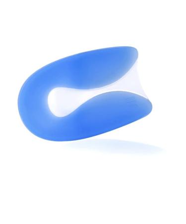 Heel Liner Silicone Extra Soft Shock Absorption Heel Protectors Women Soft Walk for Spurs and Heel Blister Prevention(Large) Blue