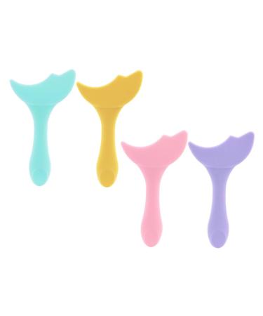 Cabilock Pochoirs Eyeliner et Applicateurs de Fard Paupi res 4 Pi ces en Silicone Multifonction pour Femmes Maquillage des Yeux Facile et Pr cis Usage Couleur Al atoire Style Al atoire