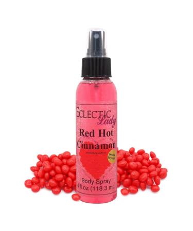 Eclectic Lady Red Hot Cinnamon Double Strength Body Spray - 4 oz Handcrafted in USA Paraben Free Moisturizing Fragrance for Women Double Strength 4 Fluid Ounces