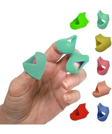 Non-Stick Chip Fingers Tips 3pcs Blue - Finger Protectors for Ultimate Protection - Buy Online on GoSupps.com