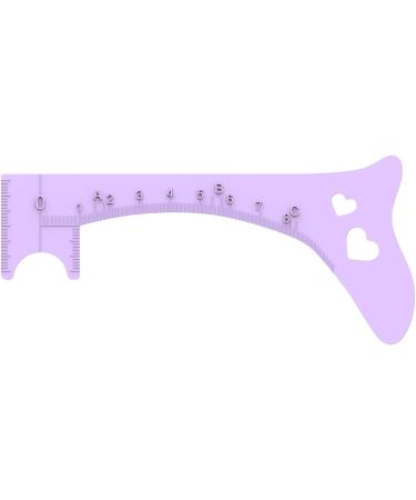 Brow Ruler | Silicone Brow Makeup Template - Brow Positioning Ruler Makeup Guide Tool Professional Quick Eye Makeup Tool Purple - Buy Online on GoSupps.com