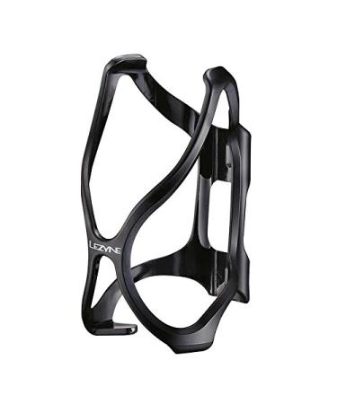 Lezyne Flow Cage, Bicycle Water Bottle Cage, Road, Mountain, Gravel Bike, 48g, Bottle Holder Black