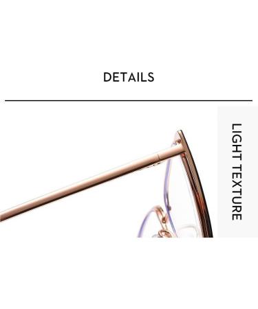 PARWANA Oversized Blue Light Blocking Reading Glasses - Cat-Eye +300 C4 | Anti Eye Strain Eyewear for Ultimate Comfort - Buy Online on GoSupps.com