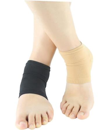 Beaupretty Black Socks High Heel Protectors Moisturizing Socks Heel Protectors for High Heel Shoes Heel Sleeves for Cracked Heels Black Heel Black Heel Absorbers Gel Heel Socks Spa Absorber - Buy Online on GoSupps.com