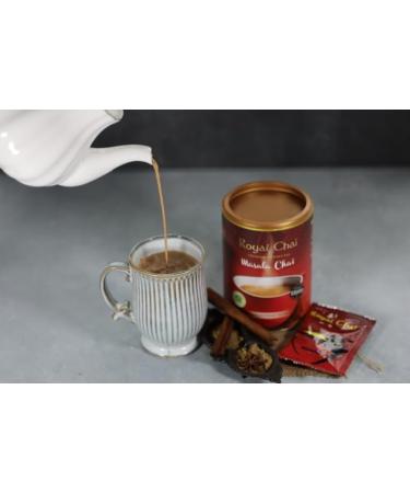 Royal Chai | Masala Chai Unsweetened Taste Tub | 6 x 400g Tubs | Premium Instant Chai | 6 Pack Case - Buy Online on GoSupps.com