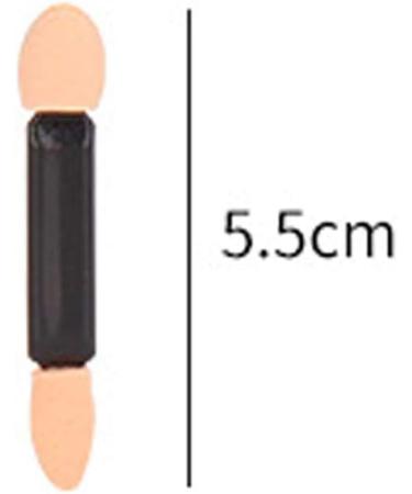 10pcs Disposable Double End Eyeshadow Brush Sponge Tip Oval Eyeshadow Applicator Black - Buy Online on GoSupps.com