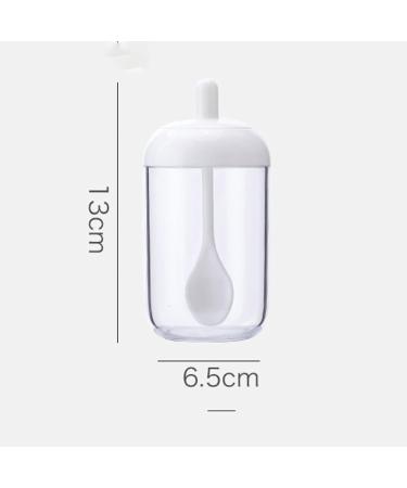 WALFREW Plastic spice jars for spices bottles perfect for storing seasoning and spices colour: grey white size: 13 x 6.5 cm (Grijs) - Buy Online on GoSupps.com