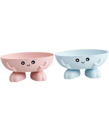 Ciieeo 8 Pcs Soap Dish Bathroom Soap Dish Soap Holder Self Draining Soap Dish Soap Container Soap Dish with Drain Soap Dishes for Soap Kid Soap Soap Liquid Bath Soap - Buy Online on GoSupps.com