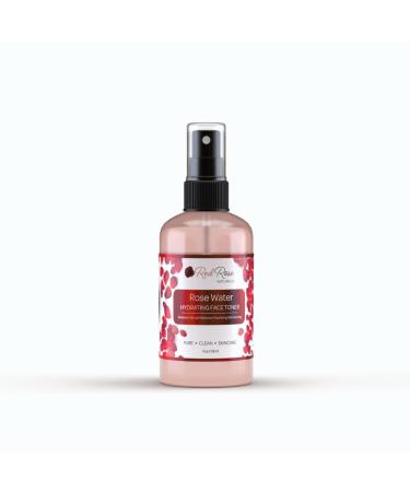 Rosewater Toner 100% Natural Hydrating Rose Water for Hair and Face Gentle Formula Suitable Sensitive Skin Alcohol Free 4 oz. Spray Bottle