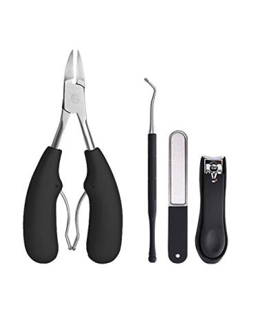Beifenl Professional Stainless Steel Toenail and Fingernail Clippers Set for Thick Nails Toenail Clippers