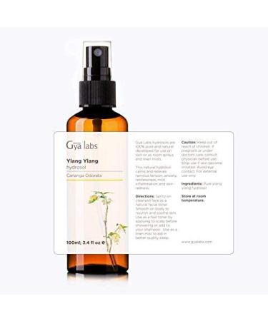 Ylang Ylang Hydrosol - 100% Pure Steam-Distilled - 3.4 fl oz | Cleanses Skin, Relieves Stress, Uplifts Mood - Buy Online on GoSupps.com