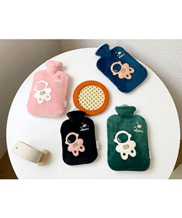 Small Astronaut Heat Bottle with Cover | Cute Portable Plush Hot Water Bag | 1000ml Warm Pink for Pain Relief & Cold Therapy - Buy Online on GoSupps.com