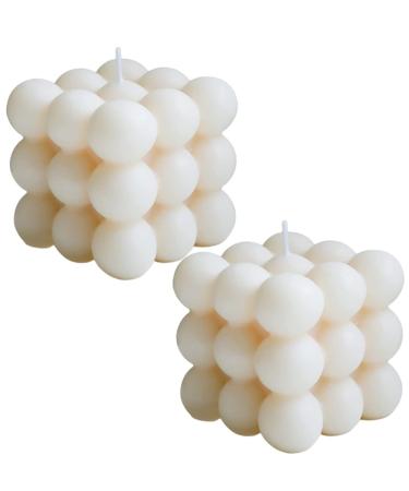Bubble candle fragrance candle 2 PCs handmade soy cubes bubble candle candle soy wax candles fragrance candle aromatherapy candles relaxing natural asthetic candle for decoration aesthetic - Buy Online on GoSupps.com