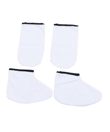 minkissy 2 Pairs Wax Gloves Wax Bath Hand Mitts Paraffin Wax Mitts Insulated Gloves Paraffin Wax Bath Gloves & Booties Paraffin Bath Cloth Gloves Insulation Cotton Take a Bath