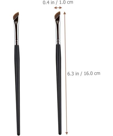POPETPOP 2pcs Eyebrow Brush Angled Eyeliner Brush Angled Eye Shadow Brush Angled Brush Miss Flat Head Sickle - Buy Online on GoSupps.com