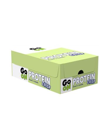 Go On Nutrition | Protein Crisp Bar Box (24x50g) | Protein Bars | Protein bar with a crunchy texture - Peanut Caramel