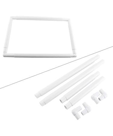 Square Rectangle Plastic Cross Stitch Frame - 27.9*27.9cm - Embroidery Needlepoint Tool - Buy Online on GoSupps.com