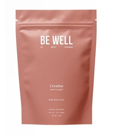 Be Well by Kelly Creatine with Creavitalis Dietary Supplement 1lb (450g) 90 Servings Build. Boost. Brain.